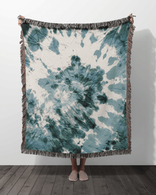 woven tie dye blanket