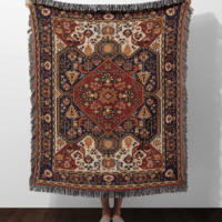 Red & Gold Persian Rug