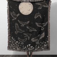 Crows Flying In The Moonlight